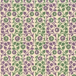 Carta Varese Florentine Paper- Green and Purple Floral Vine 19x27 Inch Sheet
