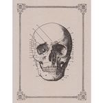 Rossi Limited Edition Letterpress Gift Card- The Skull