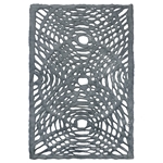 Amate Bark Paper from Mexico- Solar Circle Gray 15.5x23" Sheet