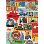 Cavallini Decorative Paper - Australia Collage 20"x28" Sheet