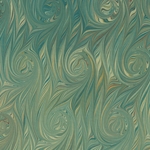*NEW!* Handmade Italian Marble Paper- French Curl Twilled Teal and Yellow 19.5 x 27" Sheet