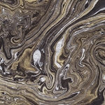 Nepalese Marbled Lokta Paper- Gold and Silver on Black Paper