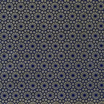 Japanese Chiyogami Paper- Gold Flowers on Indigo 18"x24" Sheet
