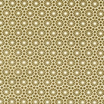 Japanese Chiyogami Paper- Gold Flowers on White 18"x24" Sheet