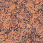 *NEW!* Handmade Italian Marble Paper- Stone Marble in Orange and Gold 19.5 x 27" Sheet