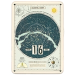 Cavallini Perpetual Calendar- Celestial Chart