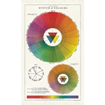 Cavallini Tea Towel- Color Wheel