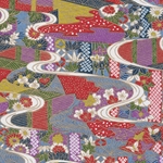 "NEW!" Chiyogami- Butterflies, Leaves & Fans 19" x 25" Sheet