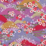 "NEW!" Flowers against Mountains and Clouds 19x25" Sheet