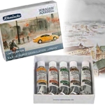 *LIMITED!* Schmincke Watercolor Supergranulating Colors- "Urban" Set of Five 5ml Tubes