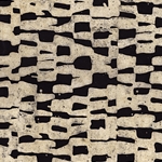 Batik Lokta Paper from Nepal- Henge Black/Natural 20x30" Sheet