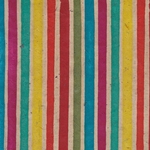 Batik Lokta Paper from Nepal- Rainbow Stripe 20x30" Sheet