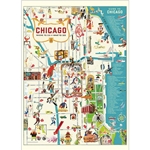 Cavallini Decorative Paper - Chicago Map 2 20"x28" Sheet