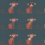 Hip Monkeys in Sweaters and Glasses- 19.5x27" Sheet