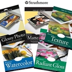 Strathmore Satin Board Artist Inkjet Papers - 8.5"x11" Heavy Weight