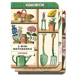 Cavallini Gardening Mini Notebook Set