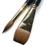 Jack Richeson Finest Pure Kolinsky Sable- Specially Priced Set of 2 Large Brushes