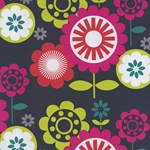 Retro Psychedelic Flower Garden- 19.5x27" Sheet