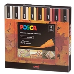 POSCA 8-Color PC-5M Warm Tone Set