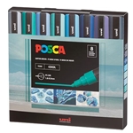 POSCA 8-Color PC-5M Cool Tone Set