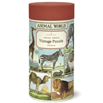 "NEW!" Cavallini Puzzles - Animal World 1,000 Piece Puzzle