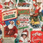 Bomo Art Budapest Papers- Jingle Bell 27.5 x 39 inch Sheet