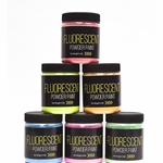 Jack Richeson Fluorescent Powder Paint Set of 6 (0.5lb)