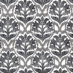 "NEW!" Printed Paper from India- Damask in Black & Silver 22x30" Sheet