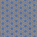 **NEW!** Woven Lattice in Blue and Gold 22x30" Sheet