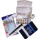 Cotman Watercolor Field Travel Set with Portrait Sketchbook