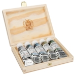 Schmincke Watercolor Supergranulating Colors- "Haze" Set of Five 15ml Tubes in a Wooden Box