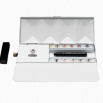 Schmincke Horadam Metal Box Set with 12 Half Pans Water Tank and Travel Brush