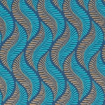 "NEW!" Printed Paper from India- Feathers in Gold and Blue on Turquoise  20x30" Sheet