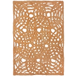 Amate Bark Paper from Mexico- Circular Woven Naranja Orange 15.5x23 Inch Sheet