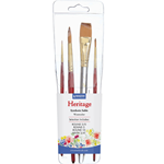 Princeton Heritage Professional 4pc Watercolor Brush Set