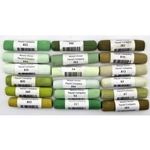 Mt. Vision Handmade Soft Pastels - Warm Landscape Green 18 pc. Set