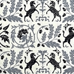 ***NEW!*** Unicorn Crest in Black and Grey on Natural 20x30" Sheet