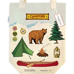 Cavallini Tote Bag- Camping