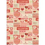 **NEW!** Cavallini Decorative Paper - Valentine Greetings 20"x28" Sheet