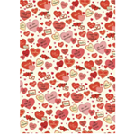 **NEW!** Cavallini Decorative Paper - Valentine Hearts 20"x28" Sheet