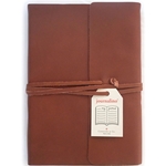 Journalino Grande- Brown Leather (Lined Pages) 6x8"