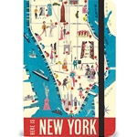 Cavallini Small Notebook- New York City Map