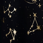 Zodiac- Gold Foil on Black 21x29" Sheet