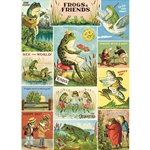 **NEW!** Cavallini Decorative Paper - Frogs & Friends 20"x28" Sheet