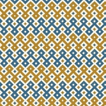 "NEW!!" Tassotti Paper - Blue-Yellow Floor Tile 19.5"x27.5" Sheet