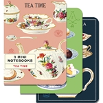 Cavallini Tea Time Mini Notebook Set