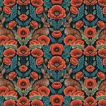 **NEW!** Poppy Red by Catherine Rowe- 19 5/8" X 27 1/2" Sheet