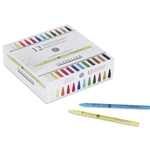 Sennelier Woodless Pastel Pencils - Set of 12 Full Pencils + 12 Empty Slots