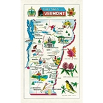 Cavallini Tea Towel - Vermont