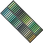 Girault Pastel Set of 50 Soft Pastels - Greens